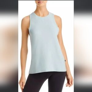 On Running Blue Fitted Sleeveless Tank Top